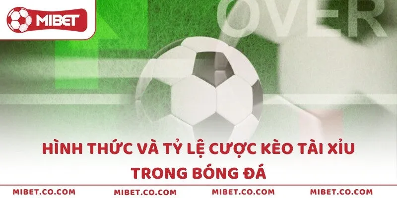 Hình thức và tỷ lệ cược kèo Tài Xỉu trong bóng đá