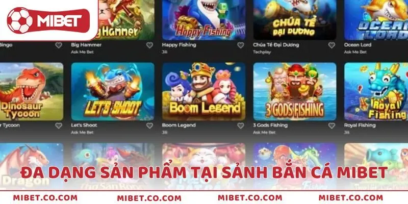 Nhiều sản phẩm game bắn cá hấp dẫn để thử sức
