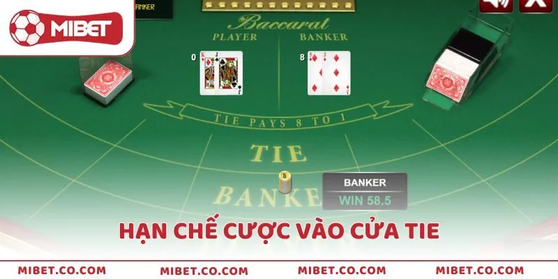 Tân binh nên hạn chế và kiên nhẫn khi chọn cửa cược Tie